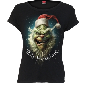 Spiral - Bah Humbug - Ladies Boatneck Cap Sleeve i gruppen MERCHANDISE / T-shirt / Nyheter / Övrigt hos Bengans Skivbutik AB (5666774r)