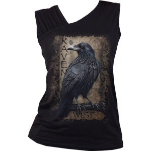 Spiral - Raven Wise - Ladies Gathered Shoulder Slant Vest i gruppen MERCHANDISE / T-shirt / Nyheter / Övrigt hos Bengans Skivbutik AB (5666781r)