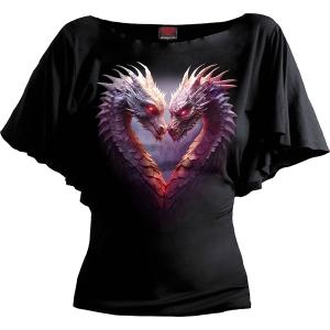 Spiral - Heart Of Dragons - Ladies Latin Boatneck Top i gruppen MERCHANDISE / T-shirt / Nyheter / Övrigt hos Bengans Skivbutik AB (5667044r)