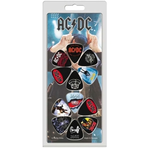 Ac/Dc - Album Covers 12-Pack Plectrum Pack i gruppen MERCHANDISE / Merch / Kommande / Hårdrock hos Bengans Skivbutik AB (5667671)