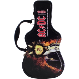 Ac/Dc - Logos Guitar Tin Uni 3-Pack Socks i gruppen MERCHANDISE / Strumpor /  /  hos Bengans Skivbutik AB (5667677)