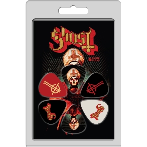 Ghost - Logos Covers 6-Pack Plectrum Pack i gruppen MERCHANDISE / Merch / Kommande / Hårdrock hos Bengans Skivbutik AB (5667730)