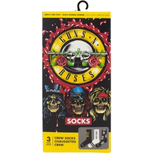Guns N Roses - Logos Gift Box Uni 3-Pack Socks i gruppen MERCHANDISE / Strumpor /  /  hos Bengans Skivbutik AB (5667736)