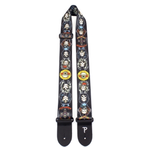 Guns N Roses - Logos Guitar Strap i gruppen MERCHANDISE / Merch / Kommande / Hårdrock hos Bengans Skivbutik AB (5667738)
