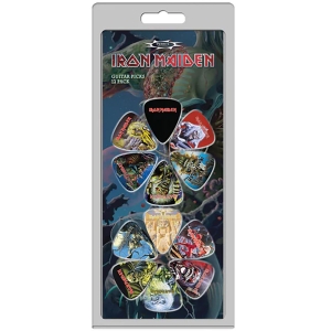 Iron Maiden - Album Covers 12-Pack Plectrum Pack i gruppen MERCHANDISE / Merch / Kommande / Hårdrock hos Bengans Skivbutik AB (5667740)