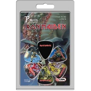 Iron Maiden - Album Covers 6-Pack Plectrum Pack i gruppen MERCHANDISE / Merch / Kommande / Hårdrock hos Bengans Skivbutik AB (5667741)