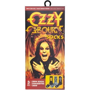 Ozzy Osbourne - Logos Gift Box Uni 3-Pack Socks i gruppen MERCHANDISE / Strumpor /  /  hos Bengans Skivbutik AB (5667757)