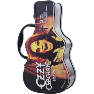 Ozzy Osbourne - Logos Guitar Tin Uni 3-Pack Socks i gruppen MERCHANDISE / Strumpor /  /  hos Bengans Skivbutik AB (5667758)