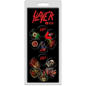 Slayer - Album Covers 12-Pack Plectrum Pack i gruppen MERCHANDISE / Merch / Kommande / Hårdrock hos Bengans Skivbutik AB (5667778)