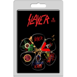 Slayer - Album Covers 6-Pack Plectrum Pack i gruppen MERCHANDISE / Merch / Kommande / Hårdrock hos Bengans Skivbutik AB (5667779)