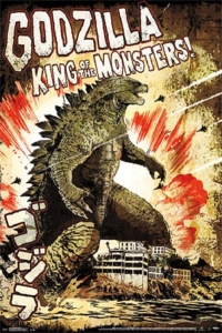 Movie Poster - Godzilla 91,5 x 61 cm i gruppen MERCHANDISE / Poster / Film-Musikal hos Bengans Skivbutik AB (5668416)