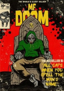 Mf Doom - All Caps 91,5 x 61 cm i gruppen MERCHANDISE / Poster / Hip Hop-Rap hos Bengans Skivbutik AB (5668418)