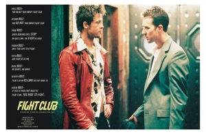 Movie Poster - Rules Of Fight Club (91,5 X 61 Cm) i gruppen MERCHANDISE / Poster / Film-Musikal hos Bengans Skivbutik AB (5668454)