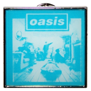 Oasis - Definitely Maybe Blue Tone Pin Badge i gruppen MERCHANDISE / Pin-Button Badge /  /  hos Bengans Skivbutik AB (5668617)