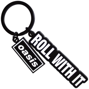 Oasis - Roll With It Decca Logo Charm Keychain i gruppen MERCHANDISE / Nyckelring /  /  hos Bengans Skivbutik AB (5668629)