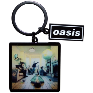 Oasis - Definitely Maybe Album Decca Logo Charm Keychain i gruppen MERCHANDISE / Nyckelring /  /  hos Bengans Skivbutik AB (5668630)