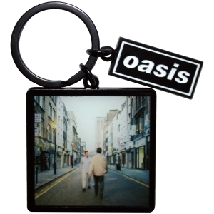 Oasis - What's The Story Album Decca Logo Charm Keychain i gruppen MERCHANDISE / Nyckelring /  /  hos Bengans Skivbutik AB (5668631)