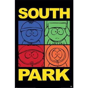 Movie Poster  - South Park (Block Colour)  Poster 91,5 X 61 Cm i gruppen MERCHANDISE / Poster / Film-Musikal hos Bengans Skivbutik AB (5669221)