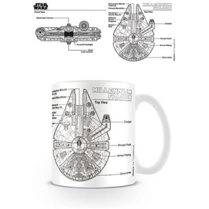 Star Wars - Star Wars (Millennium Falcon Sketch) Mug i gruppen MERCHANDISE / Mugg / Film-Musikal hos Bengans Skivbutik AB (5669268)