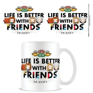 Friends - Friends  (Life Is Better With Friends - Chibi) Mug i gruppen MERCHANDISE / Mugg / Film-Musikal hos Bengans Skivbutik AB (5669302)
