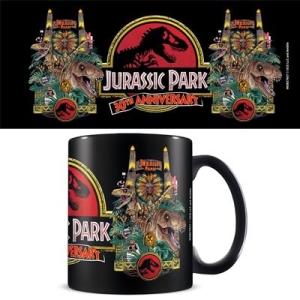 Jurassic Park - Jurassic Park (30Th Anniversary Logo) Black Mug i gruppen MERCHANDISE / Mugg / Film-Musikal hos Bengans Skivbutik AB (5669325)