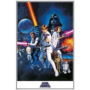 Star Wars - Star Wars - A New Hope (One Sheet)  Poster (91,5 X 61 Cm) i gruppen MERCHANDISE / Poster / Film-Musikal hos Bengans Skivbutik AB (5669335)