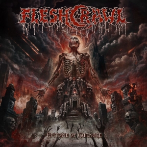 Fleshcrawl - Epitome Of Carnage (Blood Red Marbl i gruppen VINYL / Kommande / Hårdrock hos Bengans Skivbutik AB (5669654)