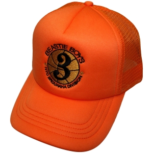 Beastie Boys - Nyc Brouhaha Division Orange Mesh-Back Cap i gruppen MERCHANDISE / Merch / Kommande / Hip Hop-Rap hos Bengans Skivbutik AB (5671077)
