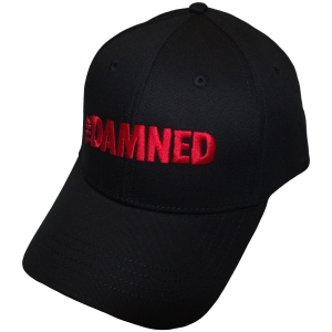 Damned - Red Text Logo Bl Baseball Cap i gruppen MERCHANDISE / Keps /  /  hos Bengans Skivbutik AB (5671092)