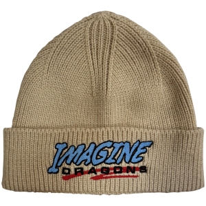Imagine Dragons - Logo Natrl Beanie Hat i gruppen MERCHANDISE / Merch / Kommande / Pop-Rock hos Bengans Skivbutik AB (5671103)