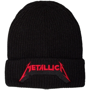 Metallica - Red Logo Shadow Bl Beanie Hat i gruppen MERCHANDISE / Merch / Kommande / Hårdrock hos Bengans Skivbutik AB (5671110)