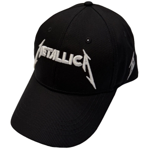 Metallica - Text & M Logos Bl Baseball Cap i gruppen MERCHANDISE / Keps /  /  hos Bengans Skivbutik AB (5671112)