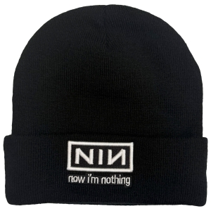 Nine Inch Nails - Now I'm Nothing Bl Beanie Hat i gruppen MERCHANDISE / Merch / Kommande / Pop-Rock hos Bengans Skivbutik AB (5671114)