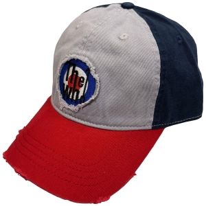 The Who - Target Logo Tricolor Grey/Navy/Red Baseball Cap i gruppen MERCHANDISE / Keps /  /  hos Bengans Skivbutik AB (5671128)