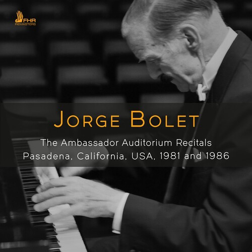 Jorge Bolet - The Ambassador Auditorium Recitals i gruppen CD / Klassiskt hos Bengans Skivbutik AB (5671297)