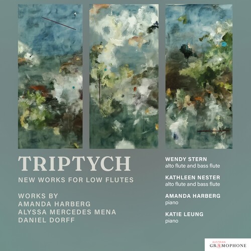 Harberg Amanda Leung Katie Nest - Triptych - New Works For Low Flutes i gruppen CD / Klassiskt hos Bengans Skivbutik AB (5673564)