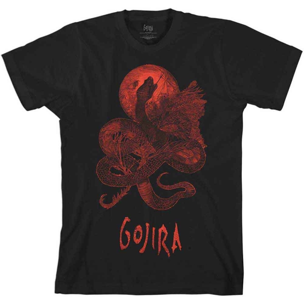 Gojira - Gojira Serpant Moon Uni Bl T-Shirt i gruppen MERCHANDISE / T-shirt / Nyheter / Hårdrock hos Bengans Skivbutik AB (5673836)