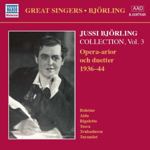 Björling Jussi - Björling Collection Vol. 3 i gruppen CD / Klassiskt,Övrigt hos Bengans Skivbutik AB (567393)