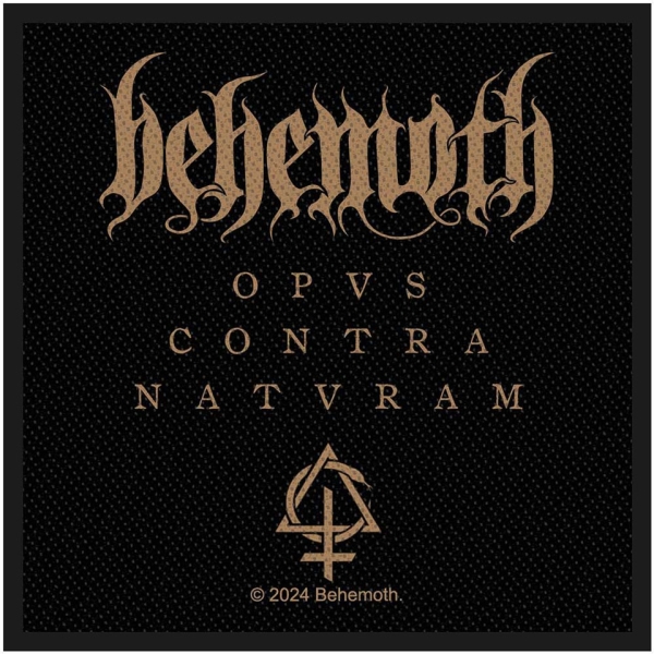 Behemoth - Opvs Contra Natvram Standard Patch i gruppen MERCHANDISE / Tygmärke / / hos Bengans Skivbutik AB (5673980)