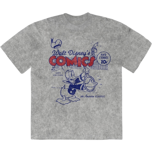 Disney - Donald An American Classic Stone Wash Uni Grey T-Shirt i gruppen MERCHANDISE / T-shirt / Nyheter / Film-Musikal hos Bengans Skivbutik AB (5673996r)