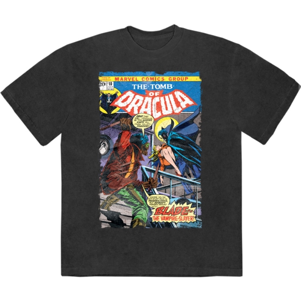 Marvel Comics - Tomb Of Dracula Stone Wash Uni Bl T-Shirt i gruppen MERCHANDISE / T-shirt / Nyheter / Film-Musikal hos Bengans Skivbutik AB (5674011r)