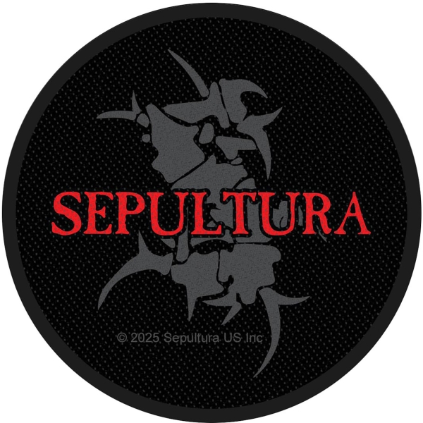 Sepultura - Logo & Tribal S Standard Patch i gruppen MERCHANDISE / Tygmärke / / hos Bengans Skivbutik AB (5674316)