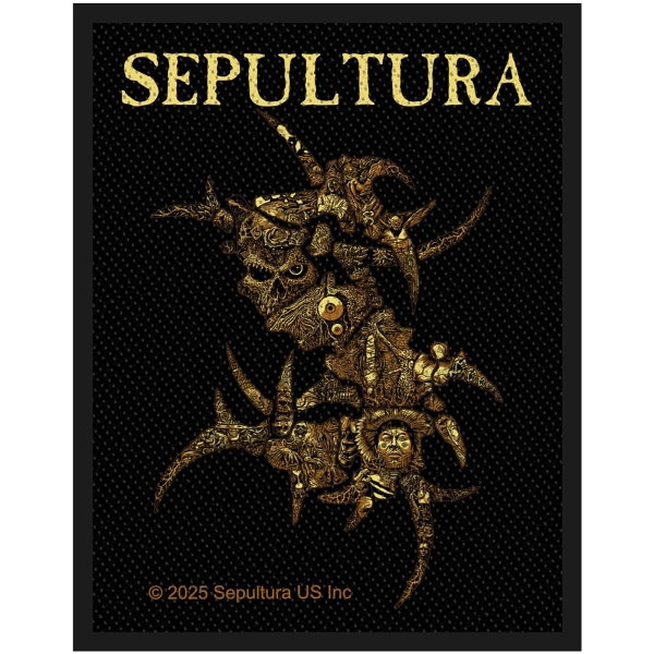 Sepultura - Discography Standard Patch i gruppen MERCHANDISE / Tygmärke / / hos Bengans Skivbutik AB (5674318)
