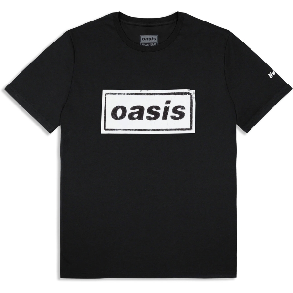 Oasis - Stencil Logo Bl T-Shirt i gruppen MERCHANDISE / T-shirt / Nyheter / Pop-Rock hos Bengans Skivbutik AB (5674566r)