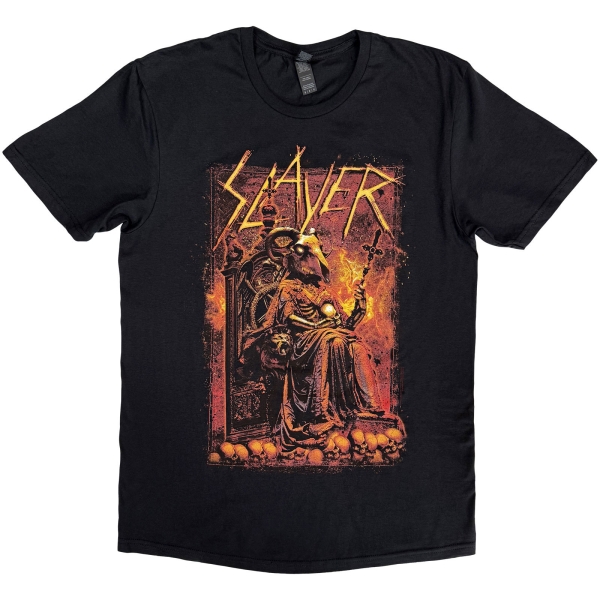 Slayer - Goat Skull Uni Bl T-Shirt i gruppen MERCHANDISE / T-shirt / Nyheter / Hårdrock hos Bengans Skivbutik AB (5674587r)