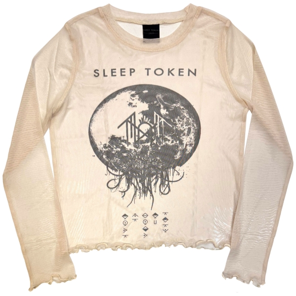 Sleep Token - Take Me Back To Eden Lady Natrl Mesh Crop T-Shirt i gruppen MERCHANDISE / T-shirt / Nyheter / Hårdrock hos Bengans Skivbutik AB (5674589r)