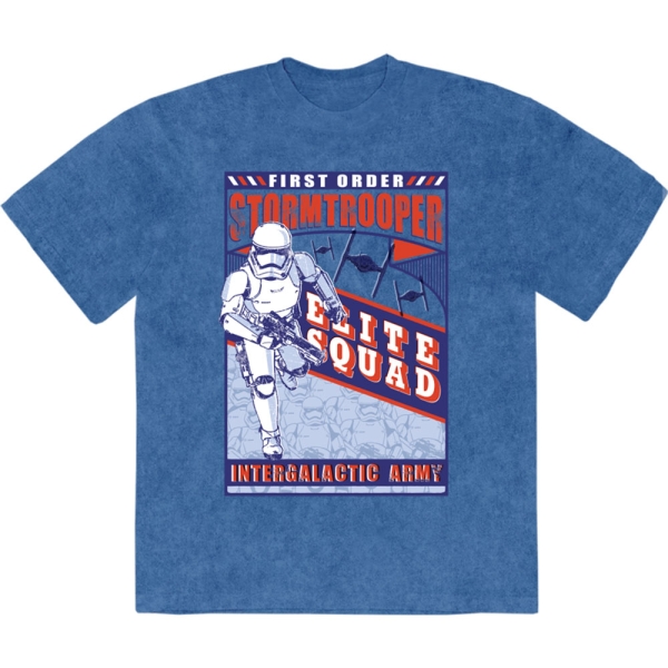 Star Wars - First Order Elite Squad Stone Wash Uni Denim T-Shirt i gruppen MERCHANDISE / T-shirt / Nyheter / Film-Musikal hos Bengans Skivbutik AB (5674594r)