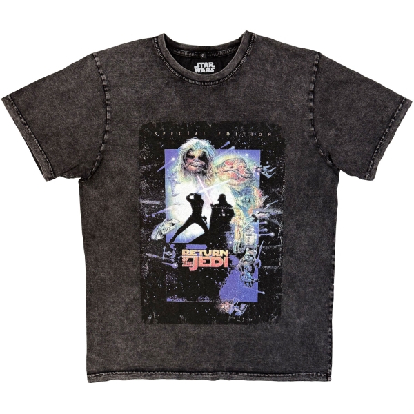 Star Wars - Rotj Silhouette Stone Wash Uni Bl T-Shirt i gruppen MERCHANDISE / T-shirt / Nyheter / Film-Musikal hos Bengans Skivbutik AB (5674603r)