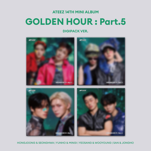 Ateez - Golden Hour : Part 5 (Digipack Unit Ver.) (Random Ver.) + Photocard i gruppen CD / Kommande / K-Pop hos Bengans Skivbutik AB (5675065)