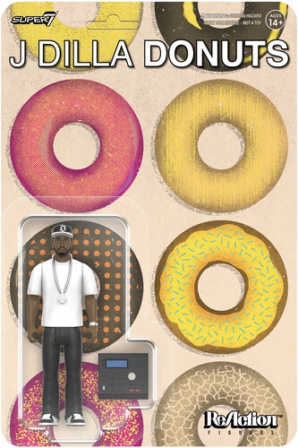 J Dilla - Super7 Reaction Figures Wv2 - Donuts i gruppen MERCHANDISE / Merch / Hip Hop-Rap hos Bengans Skivbutik AB (5675522)